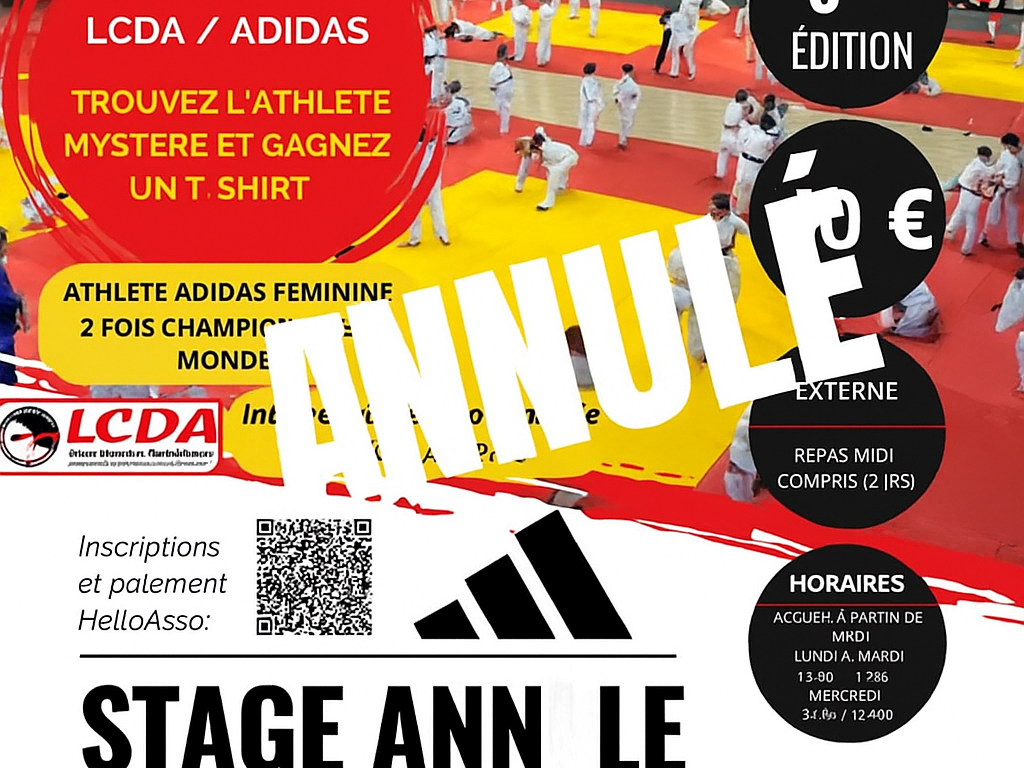 Image de l'actu 'Annulation Stage Adidas'