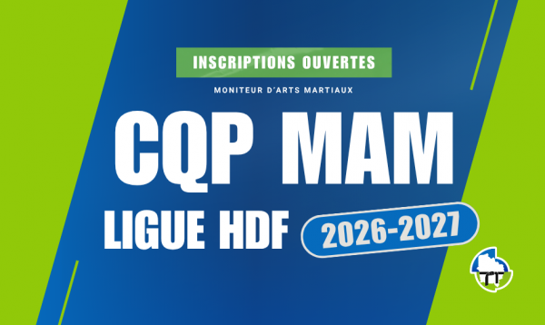 CQP MAM Judo 2026-2027 : les inscriptions sont ouvertes !